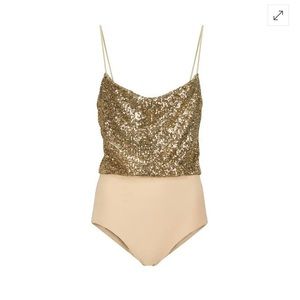 BALMAIN
Sequined Stretch-Jersey Bodysuit